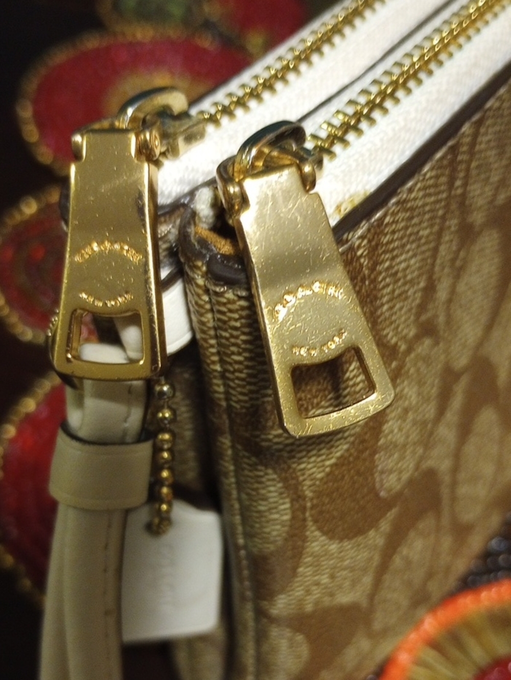 Coach Double Zipper Wristlet F16109 - Picture 14 of 16